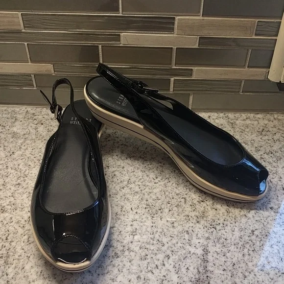 Stuart Weitzman patent peep toe platform h… - Picture 1 of 8